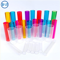 Tube arrondi en plastique polycarbonate transparent personnalisé tuyau/tube en PVC acrylique ABS PP PC pour toute taille