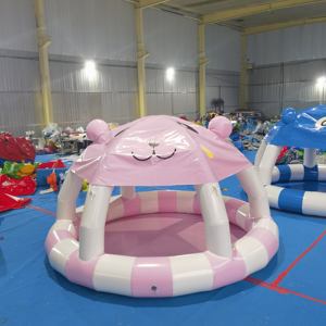 <span class=keywords><strong>Piscine</strong></span> gonflable pour enfant en PVC de haute qualité, personnalisée, pour l'intérieur et l'extérieur, petite <span class=keywords><strong>piscine</strong></span> en forme d'ours rose - Product Image 1