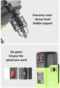 แท่นวางสว่านไฟฟ้าอุตสาหกรรม KHC 710W สำหรับงาน DIY โครงอะลูมิเนียมอัลลอยด์ ชุดเครื่องมือกระแทกแบบมีสาย 100-240V - Product Image 4