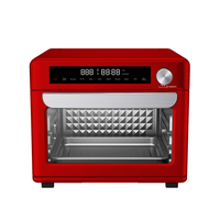 Four à Air Chaud Électrique de Cuisine Domestique à Commande Numérique, Double Porte Vitrée, Grille-pain, Faible en Gras, Sain