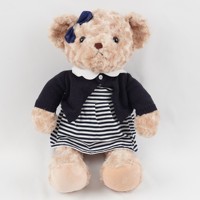 Ours en peluche personnalisé Nouveau design Animaux en peluche en tissu super doux avec rembourrage en coton PP et doublure en maille Cadeaux