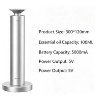 Diffuseur d'huiles essentielles électrique sans eau en métal 300x120mm avec une capacité de 100 ml pour usage domestique et hôtelier