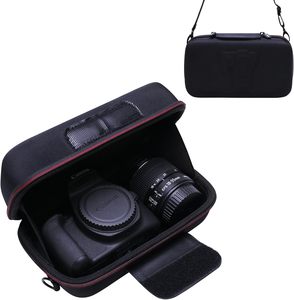 Estuche para Cámara DSLR EOS <span class=keywords><strong>Rebel</strong></span> <span class=keywords><strong>T7</strong></span>/R100/R50V/T6/R8/R10/RP/SL3/T100, Material EVA, Cierre de Cremallera, Diseño Duradero, Correa para el Hombro - Product Image 1