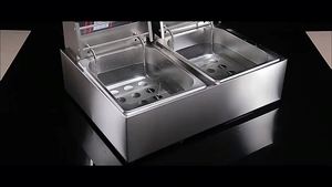 Friteuse Électrique Multifonctionnelle en Acier Inoxydable 8L*2 Haute Puissance 220V pour Poulet et Frites, Idéale pour Cuire ou Frire - Product Image 2