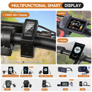 Kit de conversion de vélo électrique <span class=keywords><strong>BAFANG</strong></span> 48V 500W/750W avec <span class=keywords><strong>moteur</strong></span> à moyeu sans balais, écran LCD et accélérateur à pouce pour roues de 20 à 29 pouces - Product Image 5