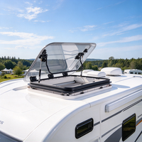 Lanterneau de toit pour camping-car XUHE RV avec cadre en aluminium et tige de support