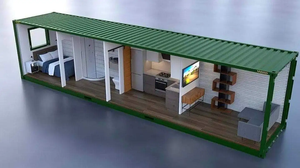 Maison modulaire de luxe en conteneur maritime de 20 pieds ou 40 pieds, maison préfabriquée en conteneur - Product Image 5