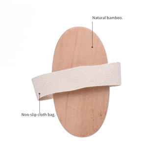Brosse corporelle en <span class=keywords><strong>sisal</strong></span> naturel douce pour peaux sèches, brosse de bain en bois, brosse à poils pour le corps SPA sans manche - Product Image 4