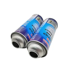 Lattina per Gas butano dimensioni personalizzate bomboletta spray vuota a parete dritta prezzo di fabbrica bomboletta vuota in metallo