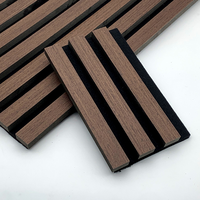 Panneau mural en MDF plaqué bois, haute absorption acoustique (NRC 0,5), design moderne, résistant à l'usure, flexible pour studio, bureau, hôtel, restaurant
