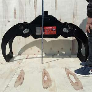 Attachement de grappin à bûches pour mini-pelle | Grappin rotatif hydraulique à 360 ° | Grappin à bois/bûches robuste - Product Image 5
