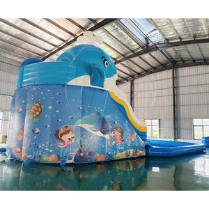 <span class=keywords><strong>Toboggan</strong></span> aquatique <span class=keywords><strong>gonflable</strong></span> <span class=keywords><strong>XXL</strong></span> sur le thème des baleines avec grande piscine, <span class=keywords><strong>toboggan</strong></span> aquatique <span class=keywords><strong>gonflable</strong></span> en bâche PVC commerciale pour la cour - Product Image 3