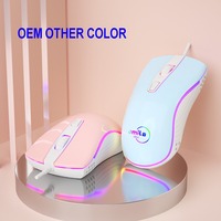 Mouse USB Berkabel Ergonomis Optik 4D RGB LED Backlit Murah 1600dpi Lampu Bernapas Gamer PC Gaming Stok Tersedia