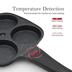 Sanlang BPA miễn phí bữa ăn sáng 4 chén <span class=keywords><strong>Pancake</strong></span> Frying <span class=keywords><strong>Pan</strong></span> đúc nhôm Omelette <span class=keywords><strong>Pan</strong></span> không dính trứng <span class=keywords><strong>Pan</strong></span> 4 lỗ với nắp - Product Image 3