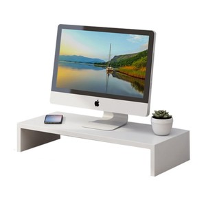 <b>Desktop</b> Monitor Riser Wood Stand With Storage <b>Shelf</b> For Office Computer Desk Organizer - Product Image 3