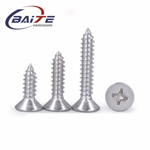 Thép không gỉ Tự Khai thác vít Phillips chìm đầu mở rộng vít gỗ với hệ thống đo lường inch Đầu Phẳng - Product Image 3