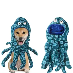 2022 yeni gelenler Pet aksesuarları lüks Pet ahtapot kostüm komik köpek Hoodie cadılar bayramı için
