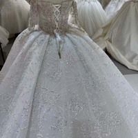 Robes de mariée Jancember DW0225 magnifiques, lourdes, brodées de perles et de dentelle pour femmes