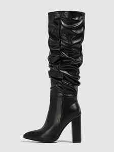 Botas de Tacón Grueso a Media Pantorrilla, Nuevas y Populares en 2024, Cómodas para Exteriores, Combinan con Todo, Tallas 35-42 - Product Image 6