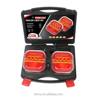 Kit de lumières de remorque sans fil à aimant 12-24v, feu arrière de remorque arrière de camion et de bateau, feu arrière sans fil