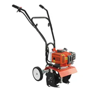 Mini inclinador portátil 63cc com rodas, mini tiller wg630 para fazenda/jardim