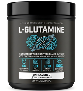 L-Glutamina en Polvo para Reparación Muscular, Apoyo Inmunológico, Recuperación Más Rápida y Mejora <span class=keywords><strong>de</strong></span> la Salud Intestinal - Product Image 1