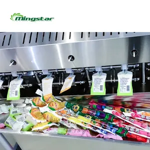 Semi-Automatic Fruit Juice Ice Lolly Jelly Stick Tube Filling Machines