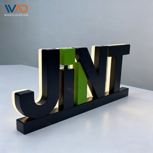 Letrero LED Personalizado para Escritorio, Letrero de Mesa, Letrero Publicitario para Mostrador, Letrero Acrílico <span class=keywords><strong>con</strong></span> Logotipo, Letrero <span class=keywords><strong>con</strong></span> Letras Acrílicas para Interiores - Product Image 5