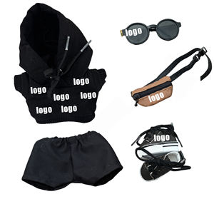 La Luxury 17cm Branded Designer Black Suit Cartoon Toy Plush Vinyl <b>Clothes</b> Only by La Manufacturers Wholesale Fashion - Product Image 2