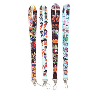Día caliente Venta al por mayor Anime Diseño Dibujos animados Dragon Ball <span class=keywords><strong>Goku</strong></span> Lanyard Anime ID Card Key Phone Llavero Lanyards - Product Image 1