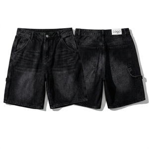 Jean en denim délavé coupe ample et oversize pour homme, style streetwear décontracté, avec logo personnalisé du fabricant, idéal pour le hip-hop - Product Image 4