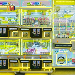 Vui chơi giải trí mini Crane Máy Arcade trò chơi nhựa Claw Clip dán bán hàng tự động giải thưởng Keychain trò chơi may mắn với Token hóa đơn chấp nhận - Product Image 4