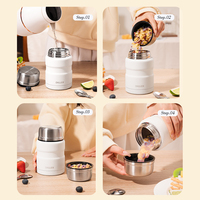 Bol de petit-déjeuner isotherme anti-fuite en acier inoxydable, pot alimentaire sous vide, récipient thermique, boîte à lunch pour enfants – Vente chaude
