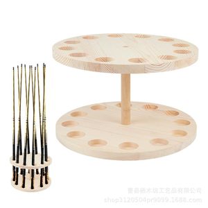Wooden Fishing <b>Rod</b> Rack Vertical <b>Holder</b> Natural Wood Color Durable Multipurpose Storage Display For Fishing Tackle - Product Image 5