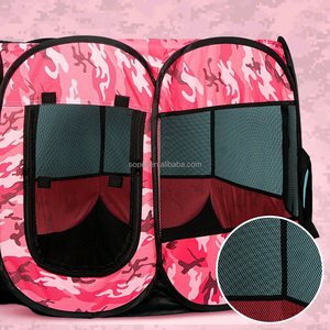 Camouflage Portable Tente Pliante Parc Chat Chiens Respirant Caisse Maison Chiot Cage Clôture Parc Tente - Product Image 2