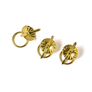 Hongyuan Metal Sunflower Handle <b>Light</b> Gold Round <b>Pull</b> Ring For Boxes Durable Spring 2023 - Product Image 5