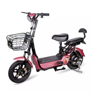 Bicicleta Eléctrica Urbana Económica de 14 Pulgadas y 48v, Bicicleta Eléctrica de 2 Plazas, 350w - Product Image 5