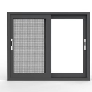 Fenêtre en <span class=keywords><strong>baie</strong></span> en aluminium Fenêtres en aluminium Fenêtre coulissante en verre en aluminium pour la maison - Product Image 1