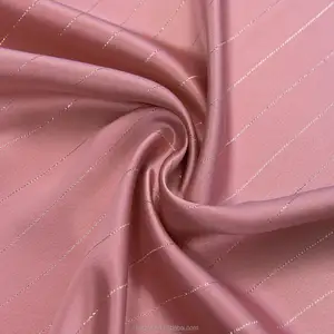 KUNYE breathable smooth lurex satin ribbon fabric