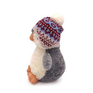 Peluche <span class=keywords><strong>pingouin</strong></span> personnalisée avec chapeau, poupée peluche pelucheuse et mignonne, pour cadeau de Noël des enfants, nouveau design - Product Image 4