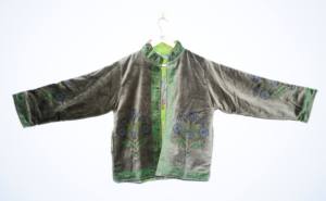 Handmade <b>Velvet</b> Hand Block Print Breathable Eco-Friendly Knitted Cotton <b>Jacket</b> for <b>Women</b> Ethnic Floral Design Summer - Product Image 5