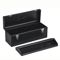 Boîte à outils en métal de 17 "-Loquets de verrouillage en métal solide-avec plateau organisateur et poignée-Prévention des rayures