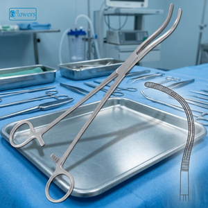 Pinzas Hemostáticas Stille de Punta Curva, Instrumento Manual para Cirugía General, Certificación CE Clase I, Pinzas de Alta Calidad - Product Image 3