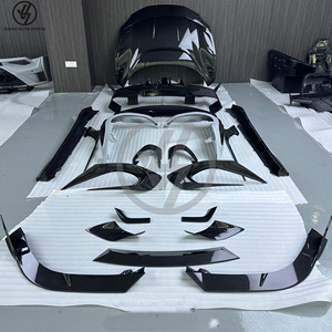 Kits de carrosserie BatFury Aero Style en fibre de carbone sèche brillante à tissage sergé pour 296 GTB Hardtop/Spyder, comprenant capot avant et jupes latérales - Product Image 6