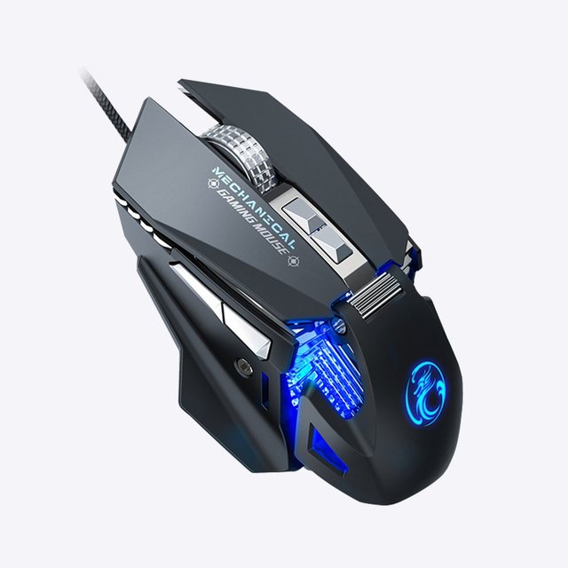 IMICE T96 7200 DPI Mechanical RGB Gaming Mouse USB Wired Computer Gamer Optical Mice for Laptop PC Game Mouse Custom Macros