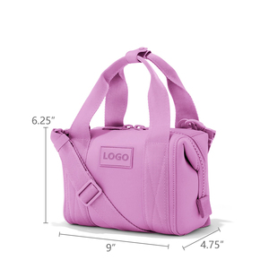 Borsa da Viaggio Rosa di Tendenza, Impermeabile in Neoprene, Personalizzabile, Borsa Sportiva per Donne - Product Image 3