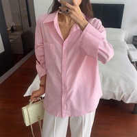 Chemisiers pour femmes personnalisés, chemises, hauts décontractés à manches longues, chemisiers cardigan en coton vintage de grande taille à motif solide, vêtements