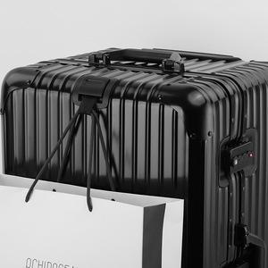 All Aluminum Magnesium Alloy Trolley Case 20 24 26 Inch <b>With</b> Combination <b>Lock</b> Universal <b>Wheels</b> For Business Travel Unisex - Product Image 4