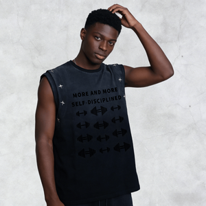 Débardeur de basketball en maille tricotée pour homme, col en V, séchage rapide, respirant, sans manches, pour la gym et le fitness, style streetwear personnalisé - Product Image 1