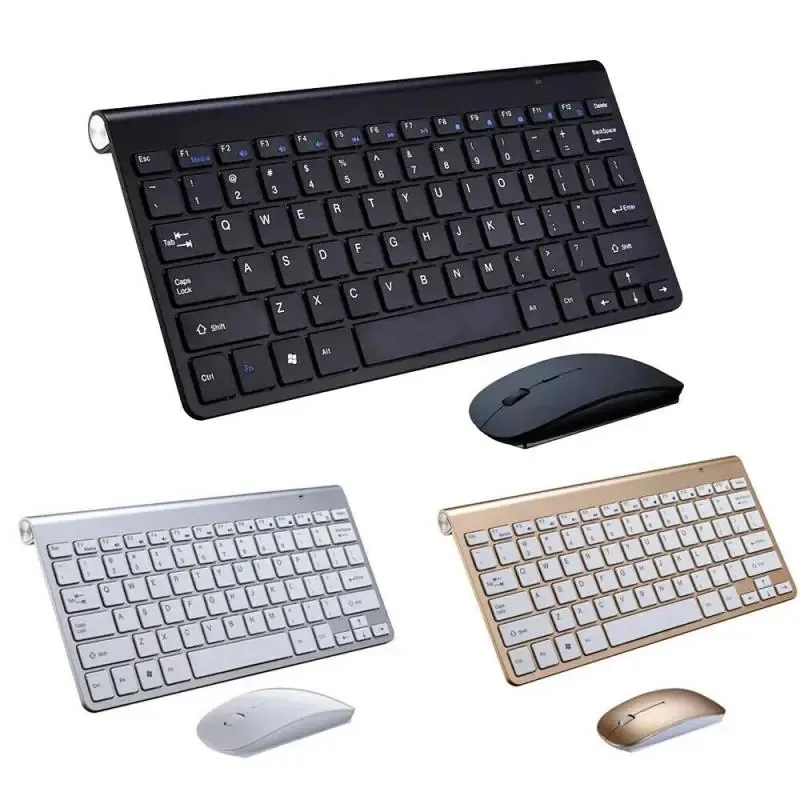 WSY 2.4G tastiera e mouse Wireless mini tastiera portatile mouse combo set per notebook laptop mac desktop PC computer smart TV